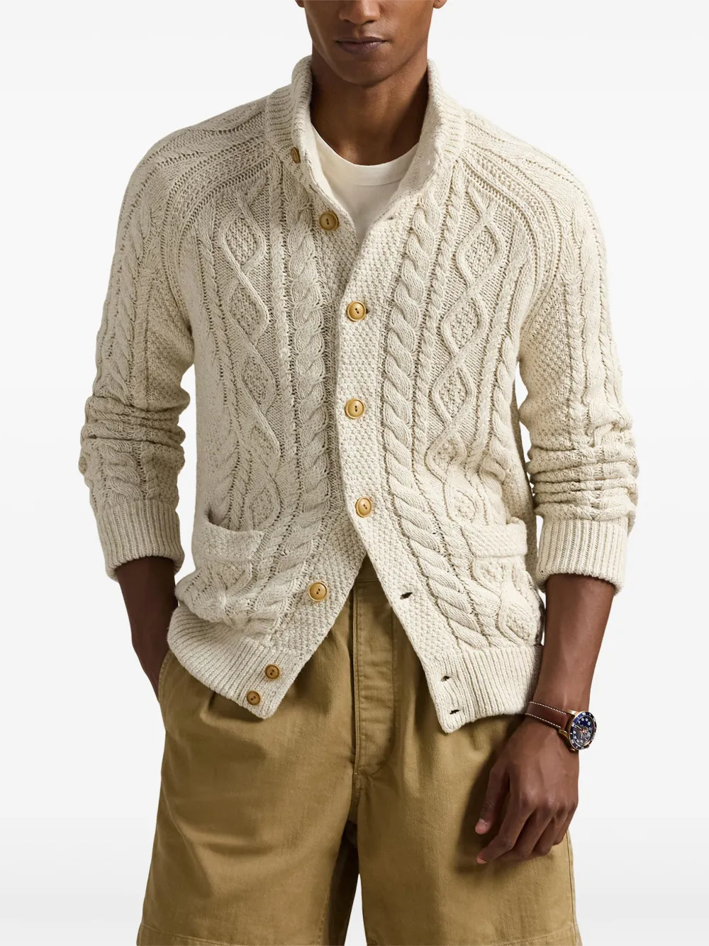 Polo Ralph Lauren Kabelgebreid vest Beige