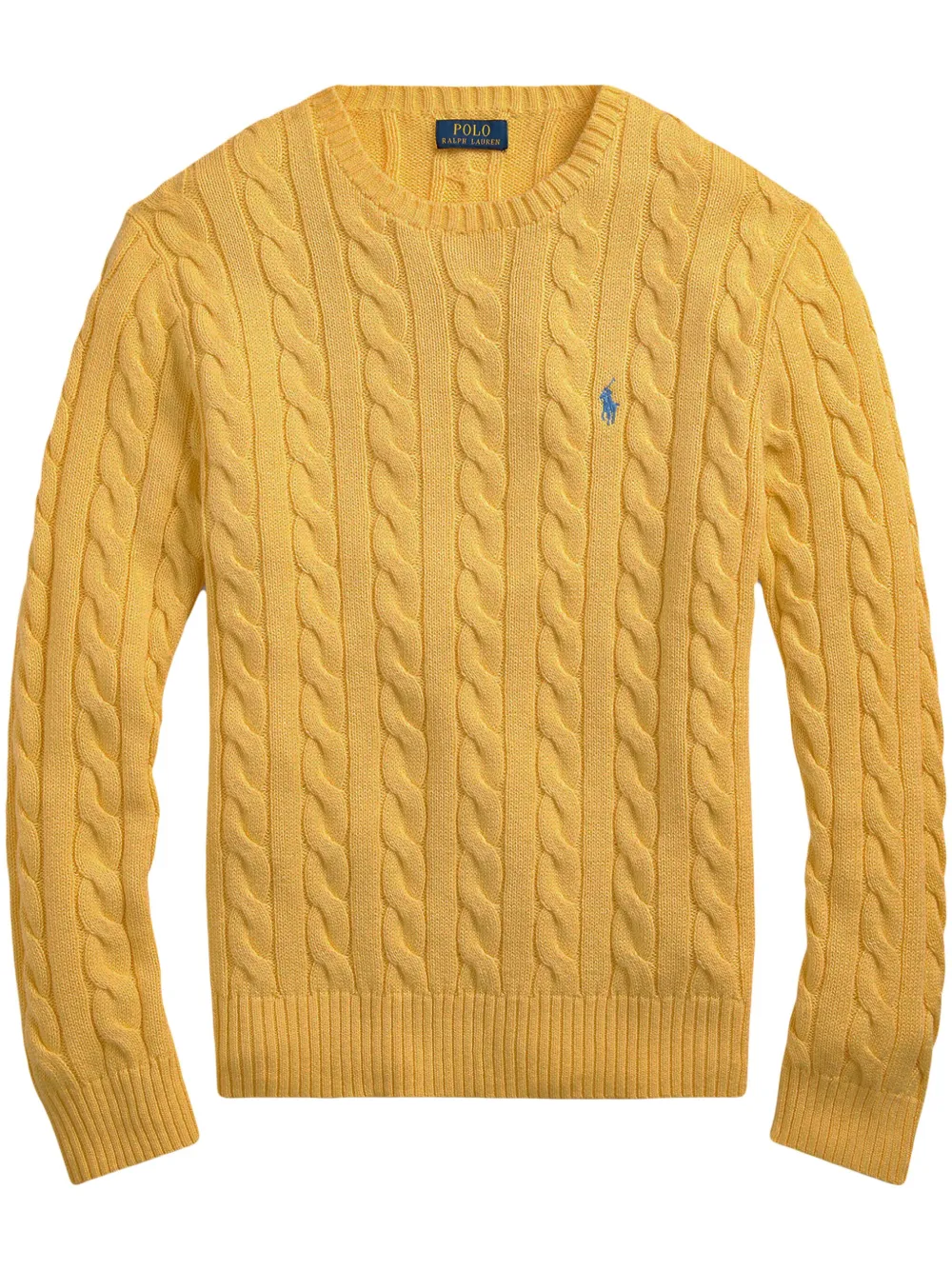 cable-knit cotton sweater