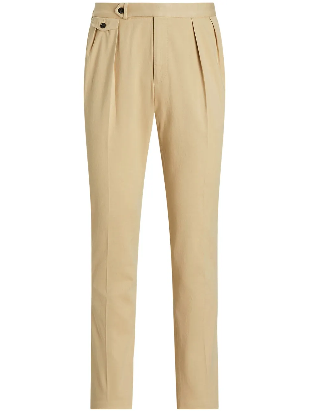 pleated chino trousers