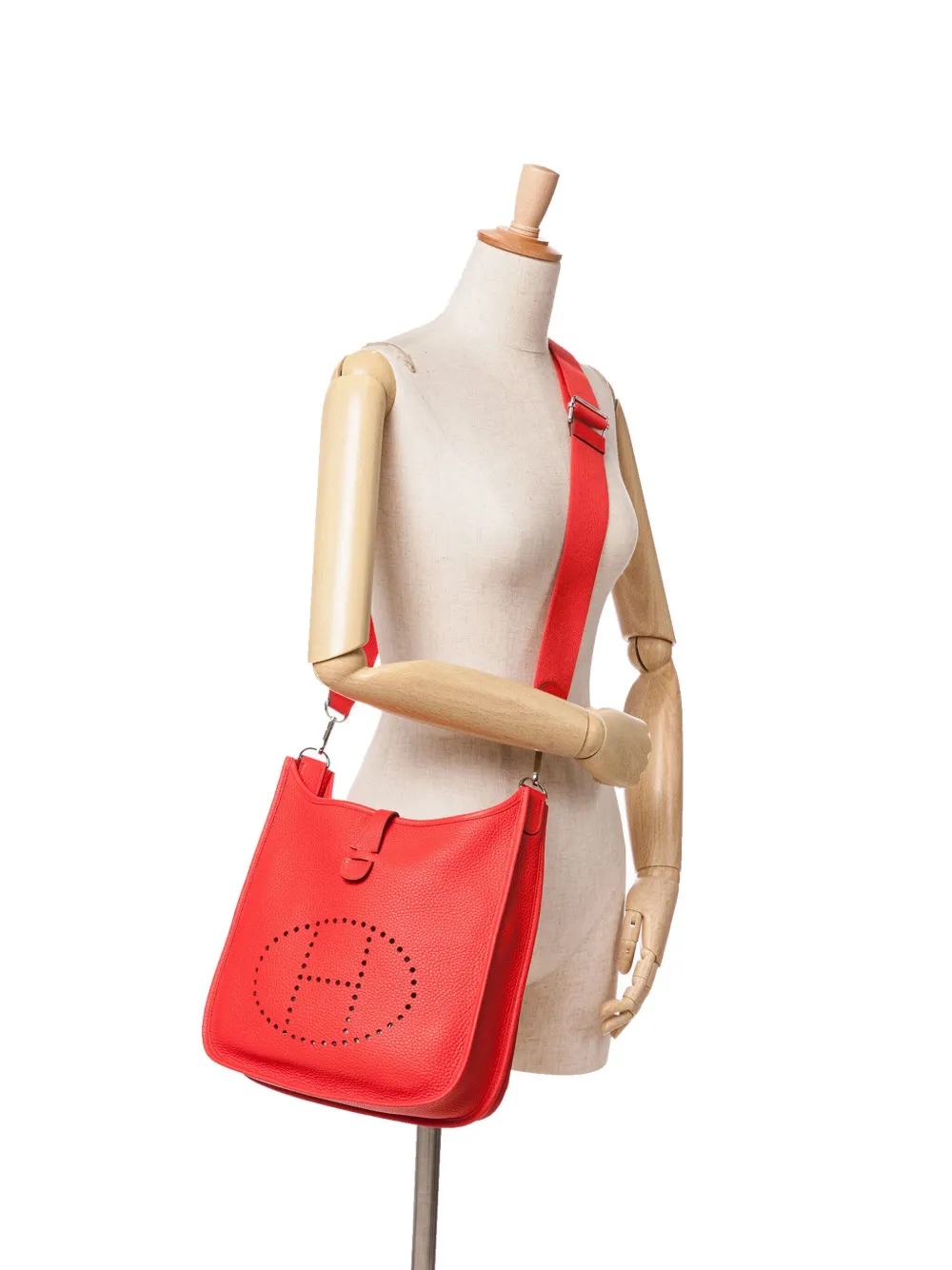 Hermès Pre-Owned 2019 Clemence Evelyne III TPM crossbodytas - Rood