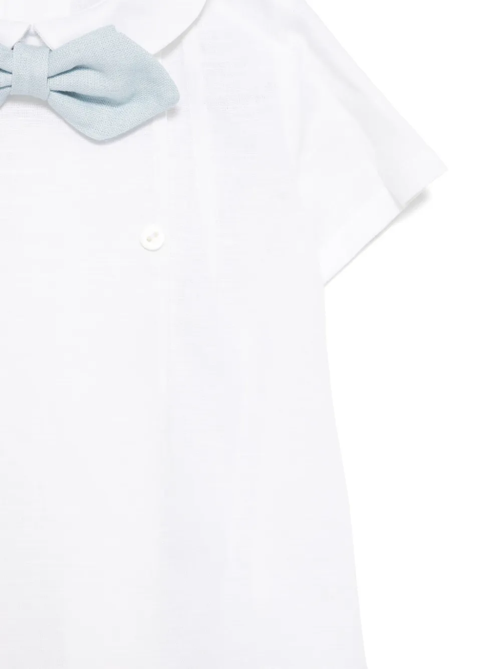Amaya Linen Shorts Set In Blue