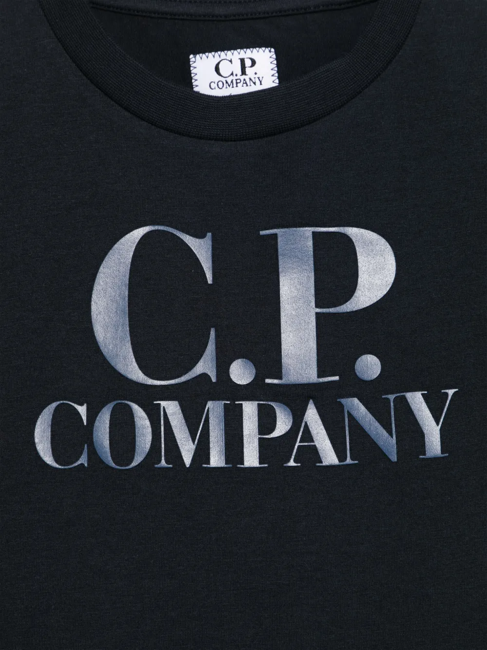Shop C.p. Company Logo-print T-shirt In Blue