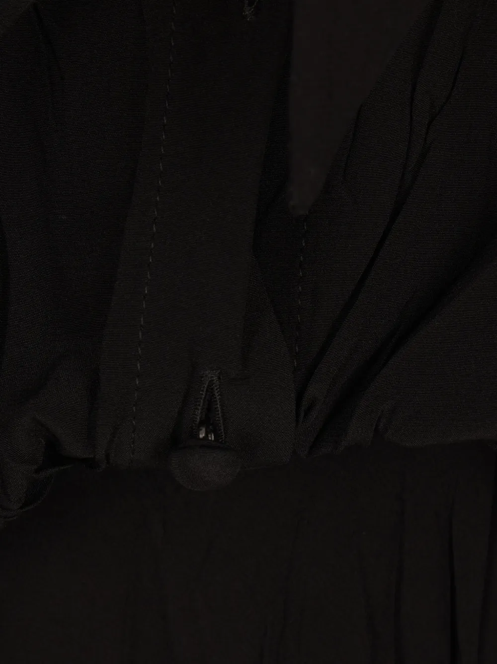 Balenciaga Zijde jurk met gekreukt effect Zwart