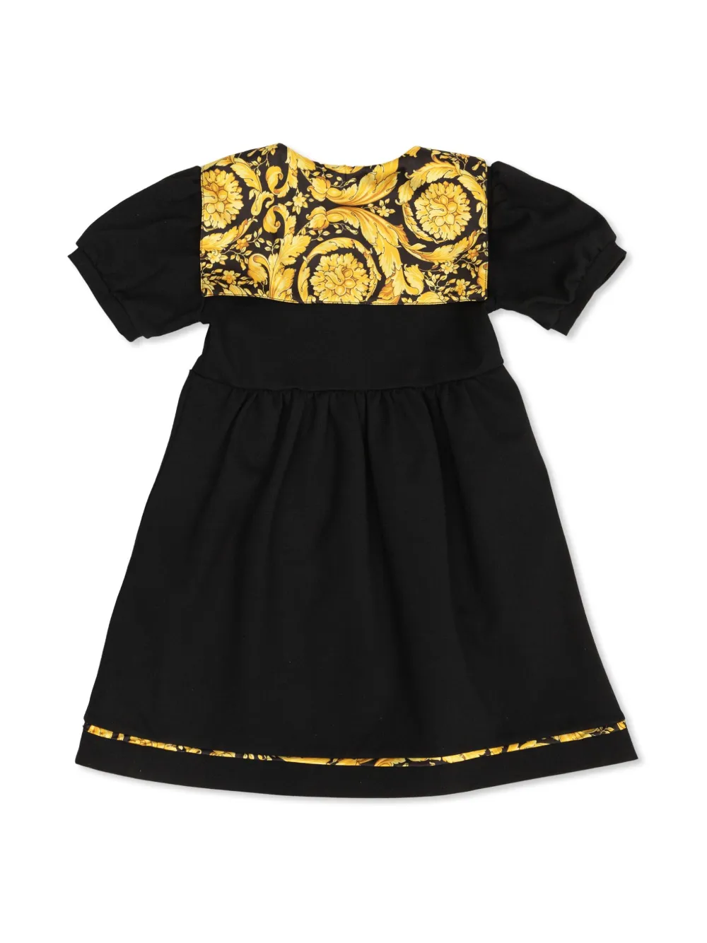 Versace Kids Barocco-print dress - Zwart