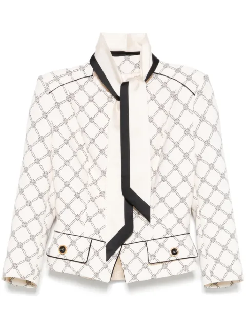 Elisabetta Franchi printed crepe jacket