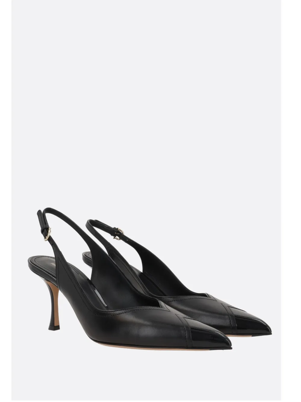 Ferragamo 70mm slingback pumps - Zwart