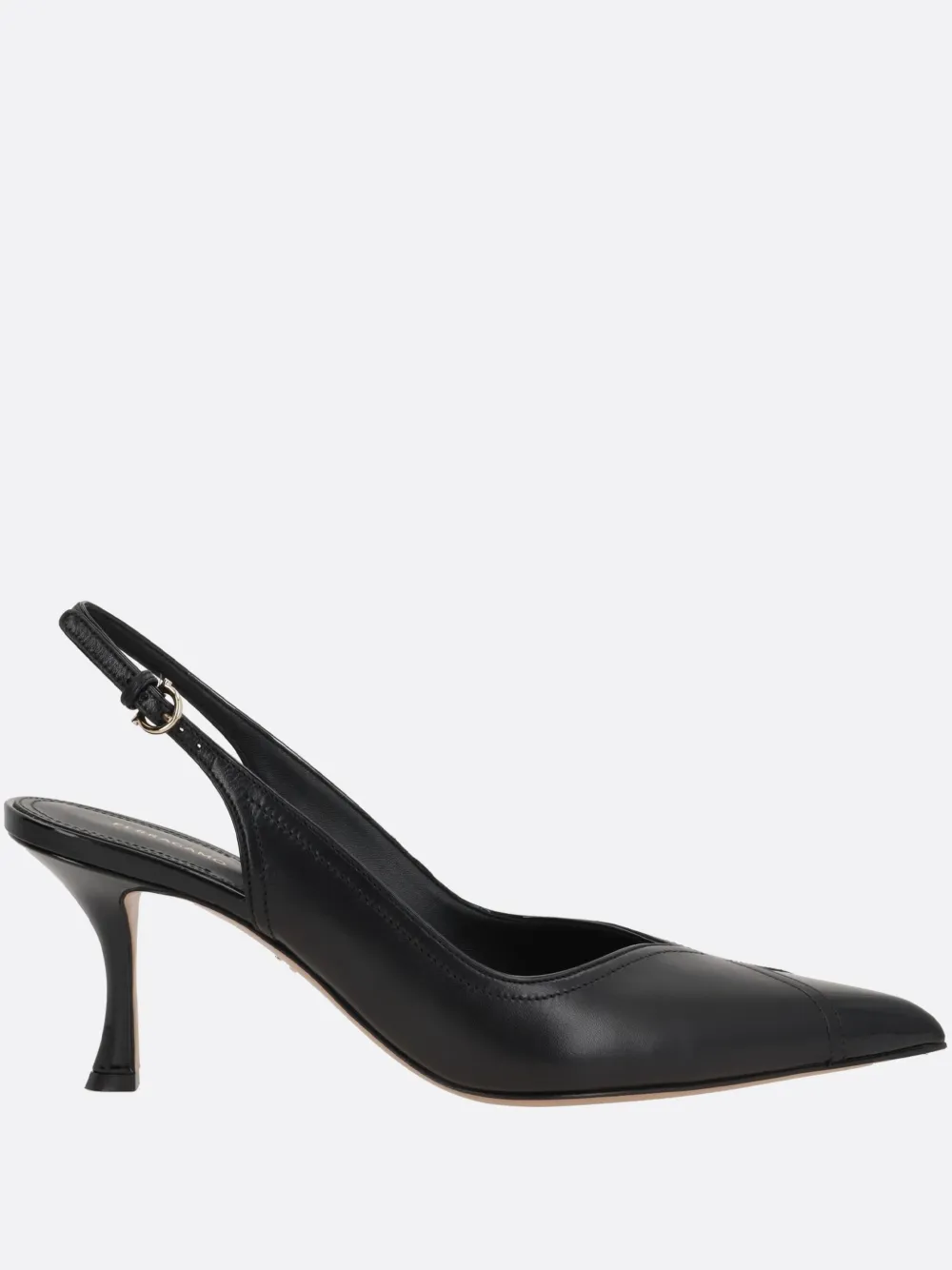 Ferragamo Egna 70 Leather Slingback Pumps In Black