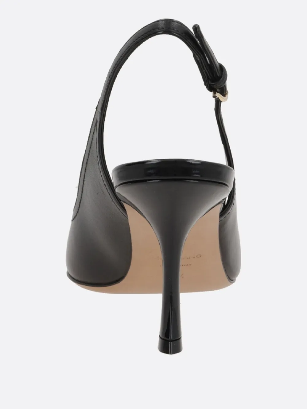 Ferragamo Egna 70 Leather Slingback Pumps In Black