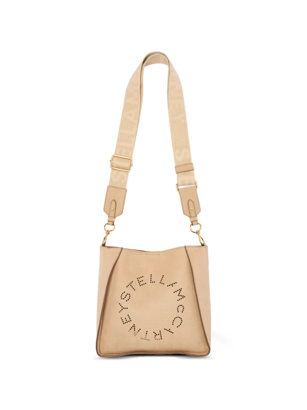 Stella McCartney logo-perforated shoulder bag - Toni neutri