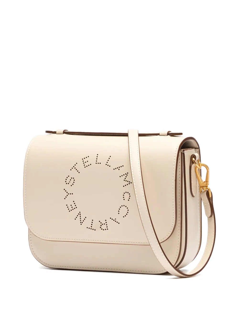 Stella McCartney Crossbodytas met logoprint Beige