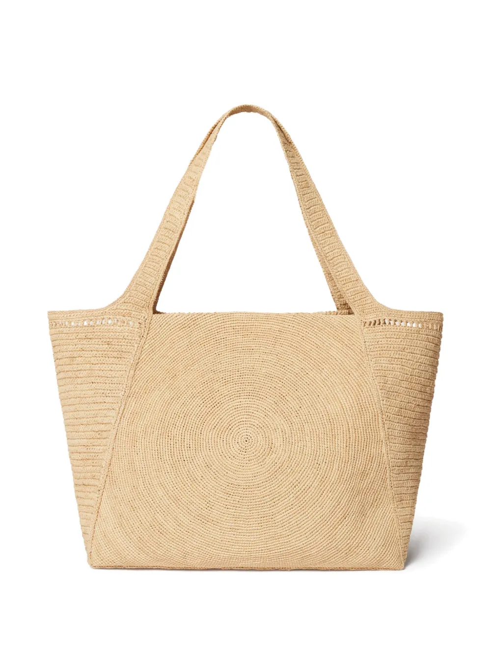 Stella McCartney Shopper met geborduurd logo Beige