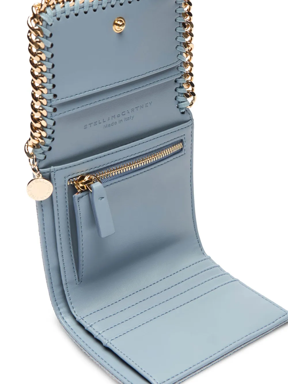 Stella McCartney Portemonnee met textuur Blauw