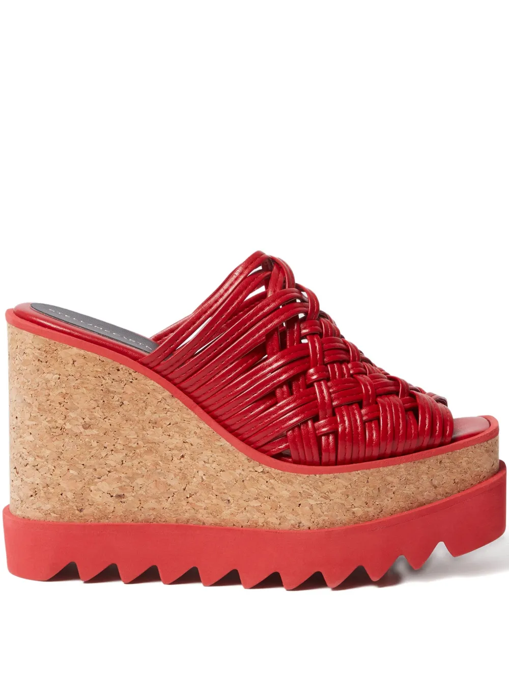 Stella McCartney Sneak-Elyse platform mules Red