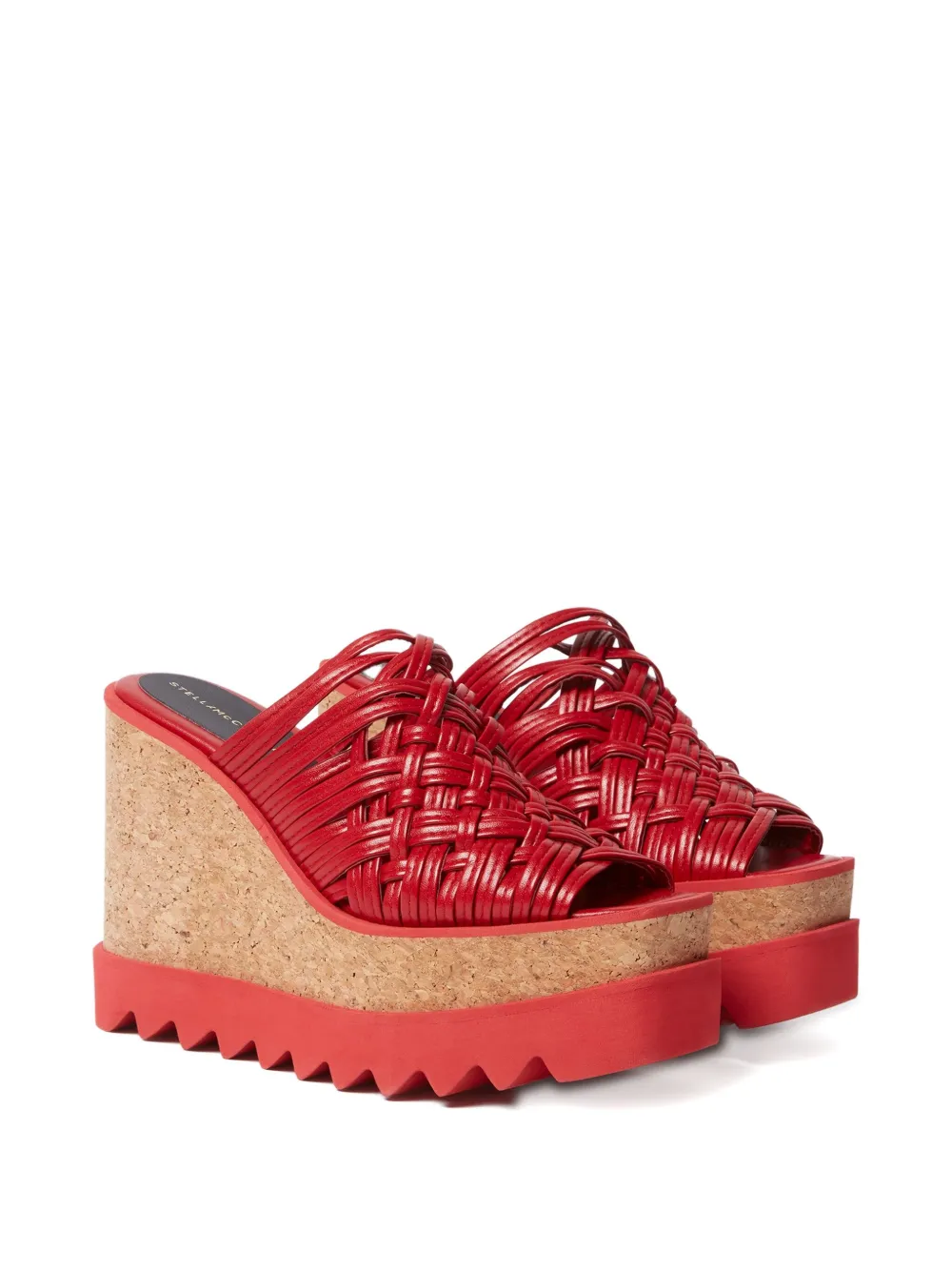 Stella McCartney Sneak-Elyse muiltjes met plateauzool - Rood