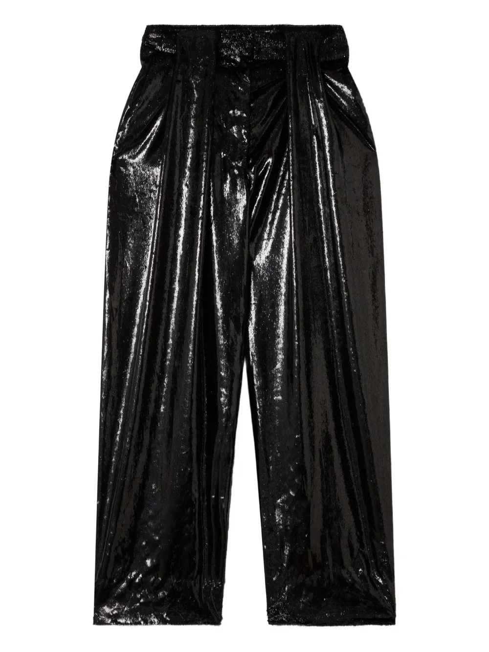 Stella McCartney Glanzende trainingsbroek Zwart
