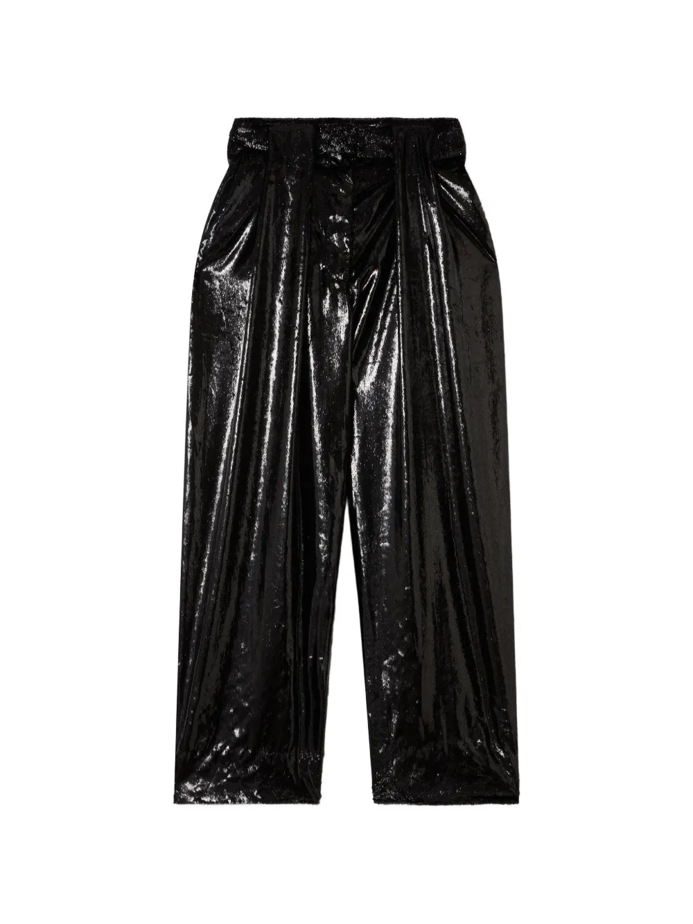 Stella McCartney high-shine trousers - Black