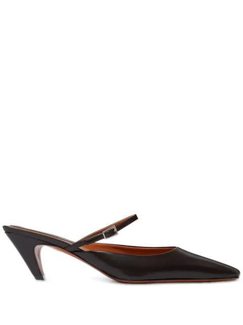 Stella McCartney mules con puntera cuadrada y tacón de 90mm