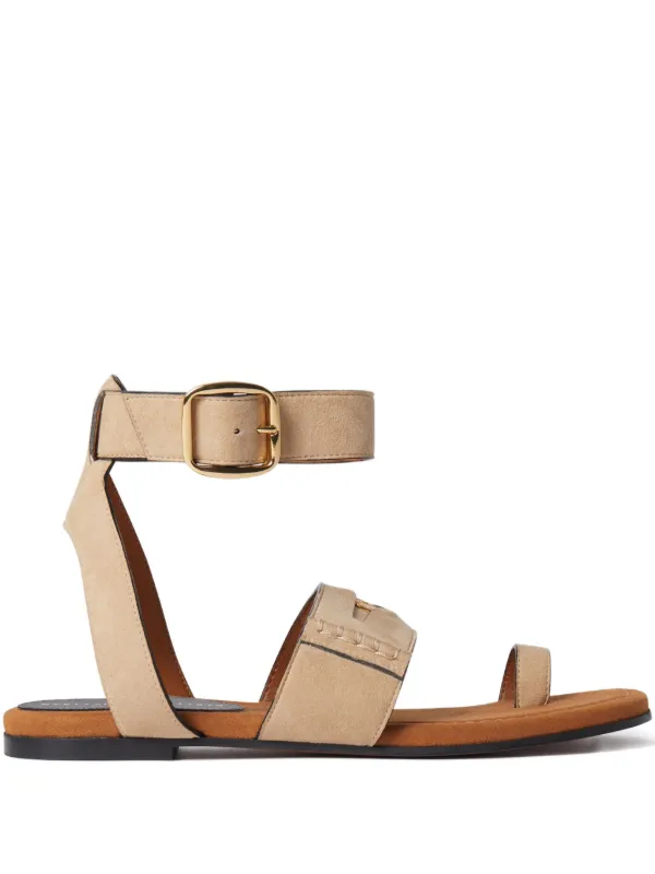 Stella McCartney Suede Sandals Neutrals FARFETCH PH