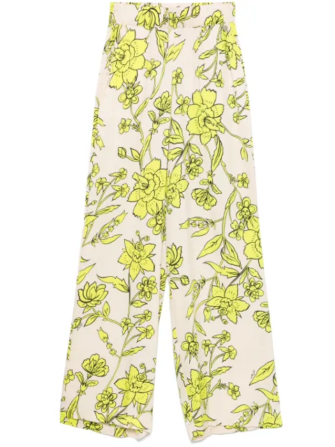 LIU JO pantalon imprimé en satin