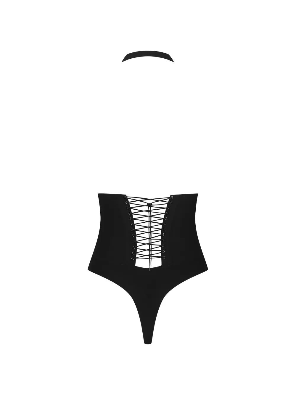 Maison Close Nuit Infinie body met open rug Zwart