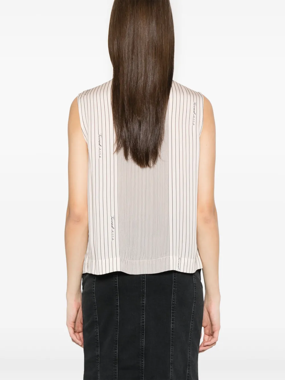 TWINSET Gestreept shirt Beige