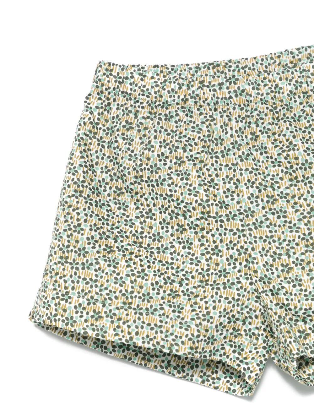 Il Gufo Shorts met bloemenprint Groen