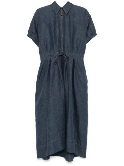 Brunello Cucinelli denim maxi dress