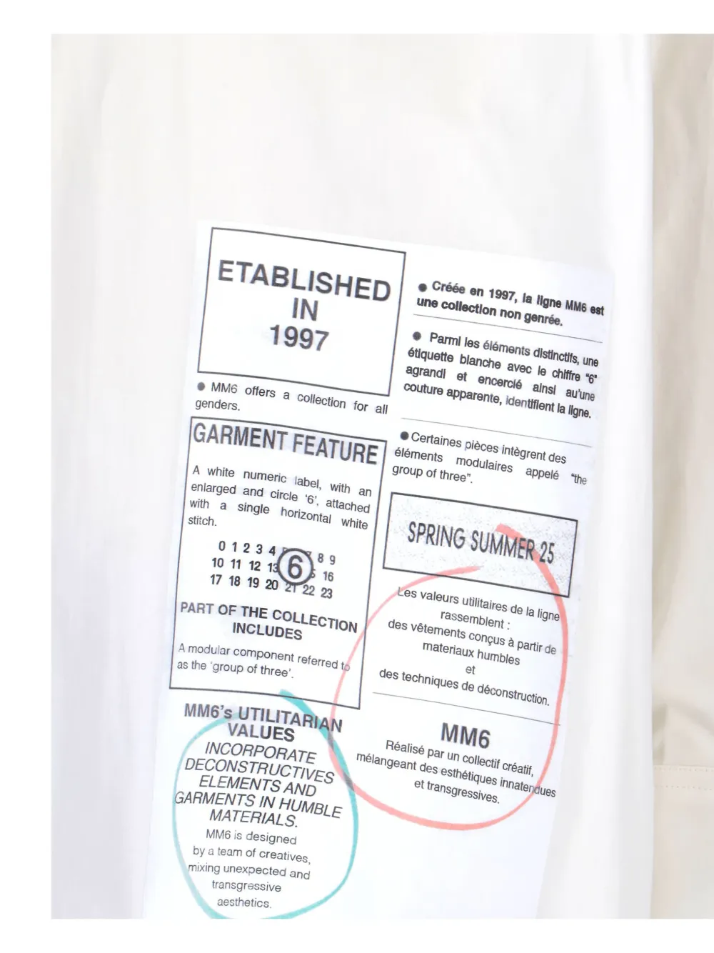 MM6 Maison Margiela Katoenen overhemd Wit