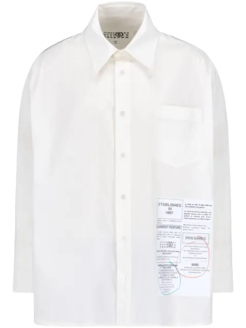 MM6 Maison Margiela camisa con botones