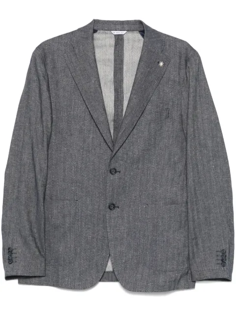 Manuel Ritz brooch-detail blazer