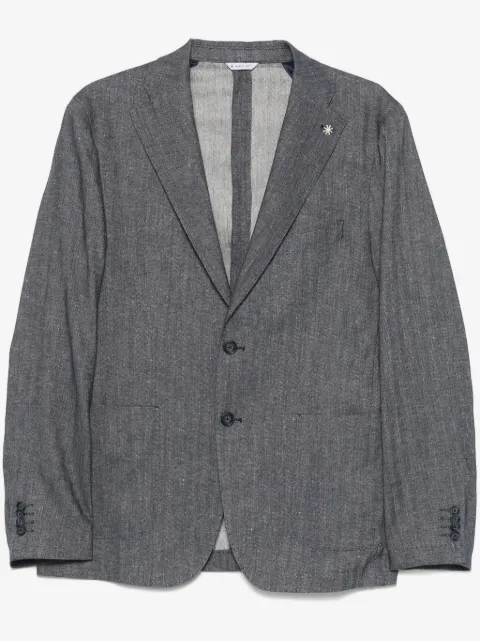 Manuel Ritz brooch-detail blazer