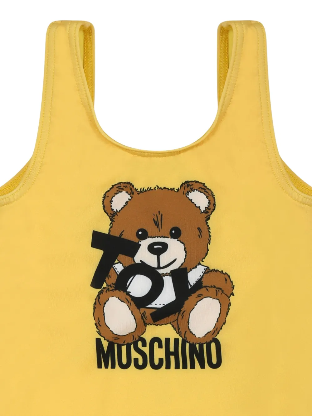 Moschino Kids Badpak met teddybeerpatroon Geel