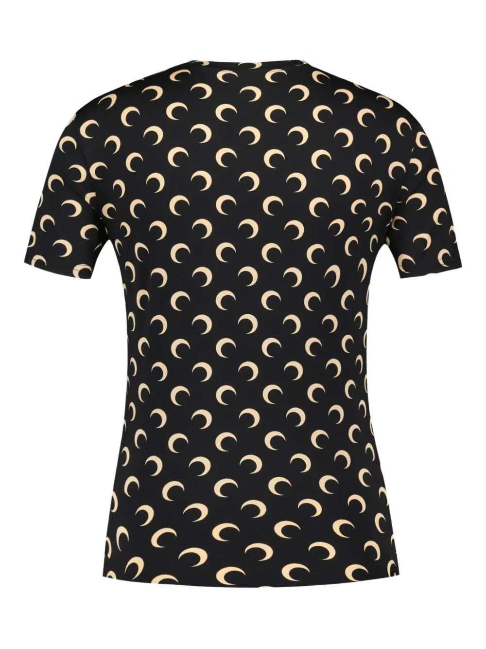 Marine Serre Moon jersey T-shirt Zwart