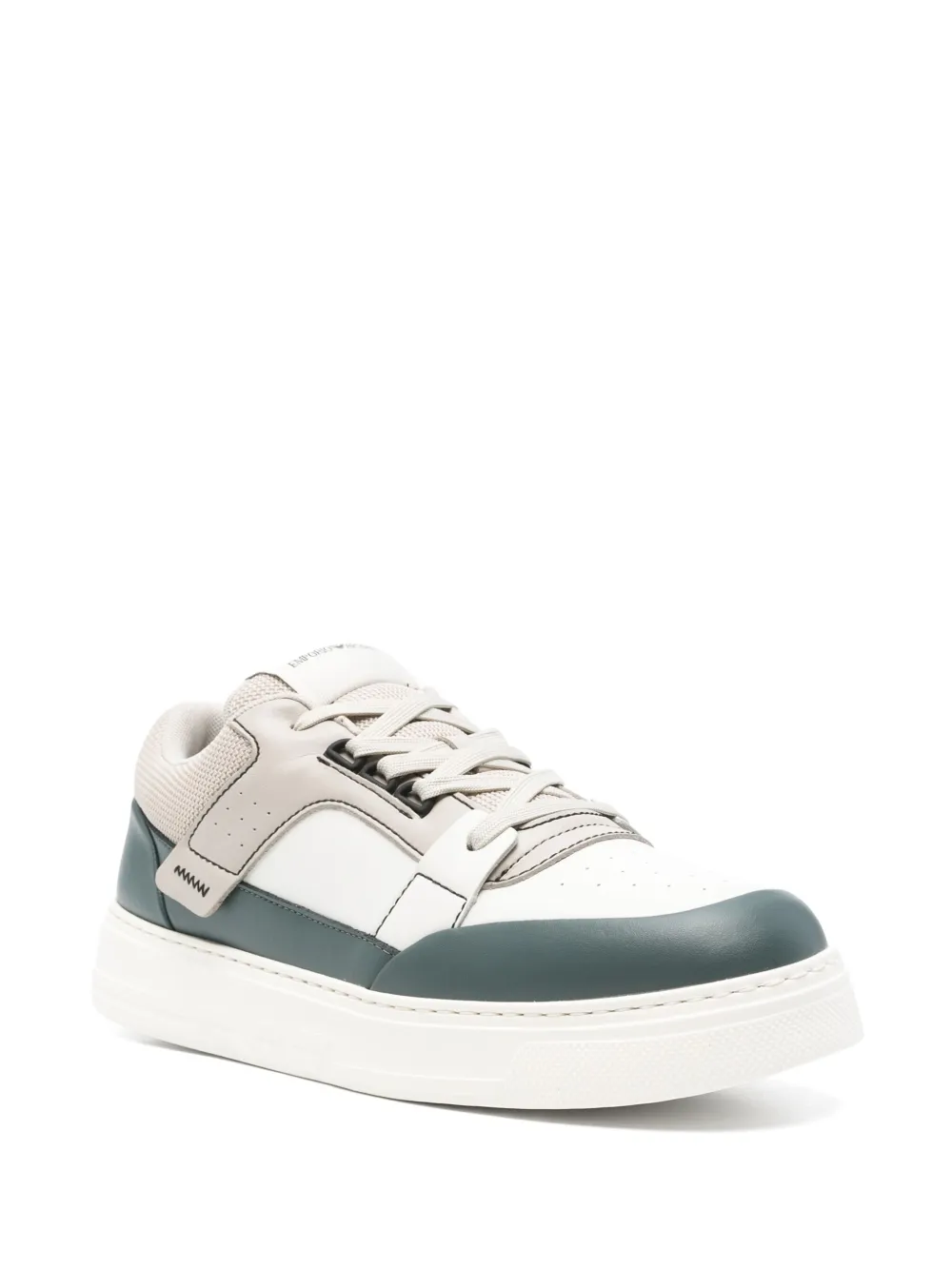 Emporio Armani colourblock sneakers - Beige