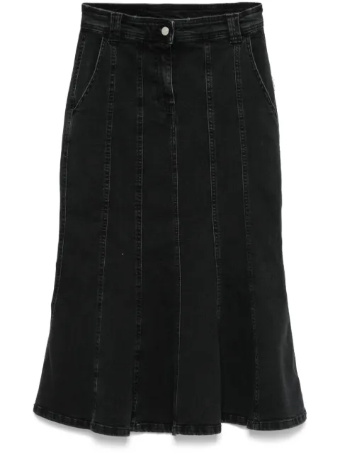 TWINSET falda de mezclilla plisada