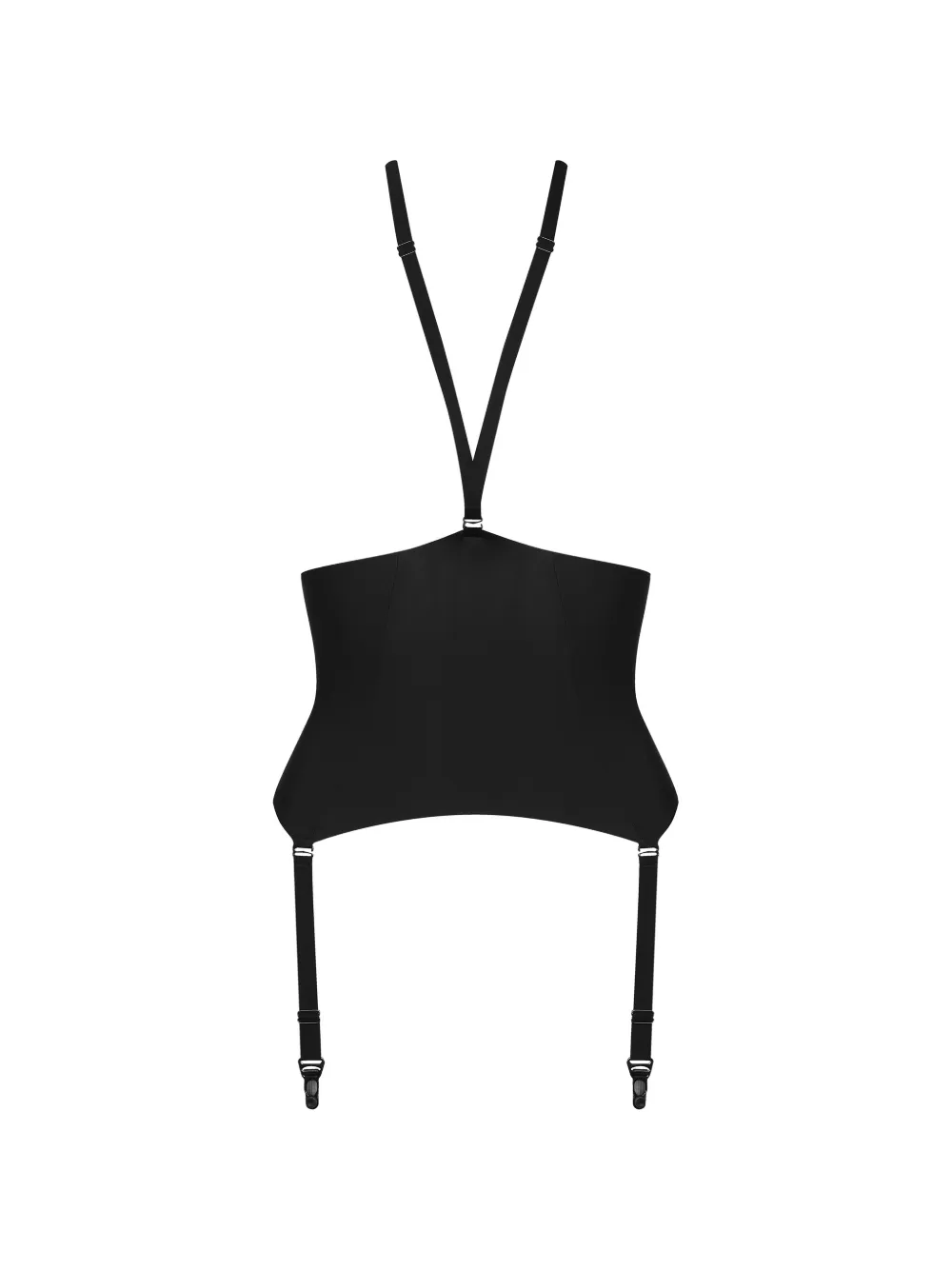 Maison Close Strumpfhalter mit Hosenträgern - Schwarz