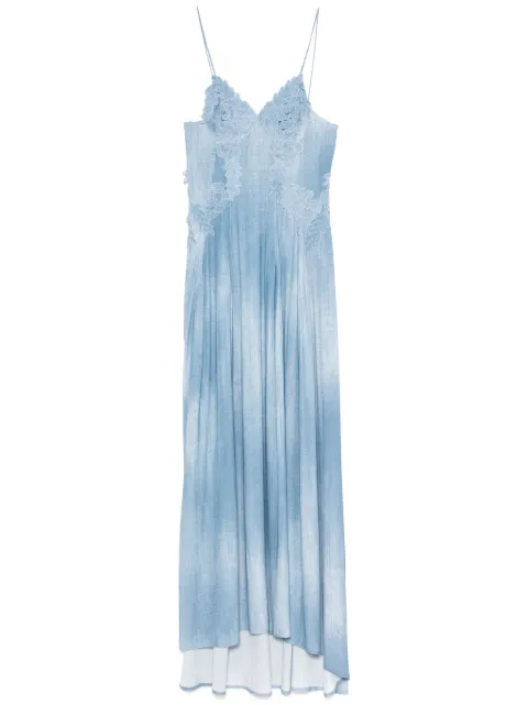 Ermanno Scervino vestido largo con estampado de mezclilla
