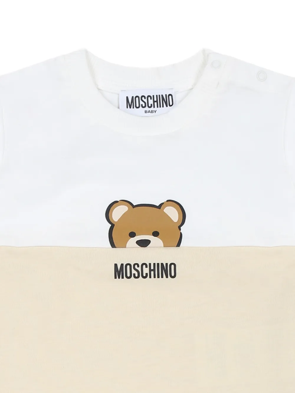 Moschino Kids Shorts met teddybeer-patroon Beige