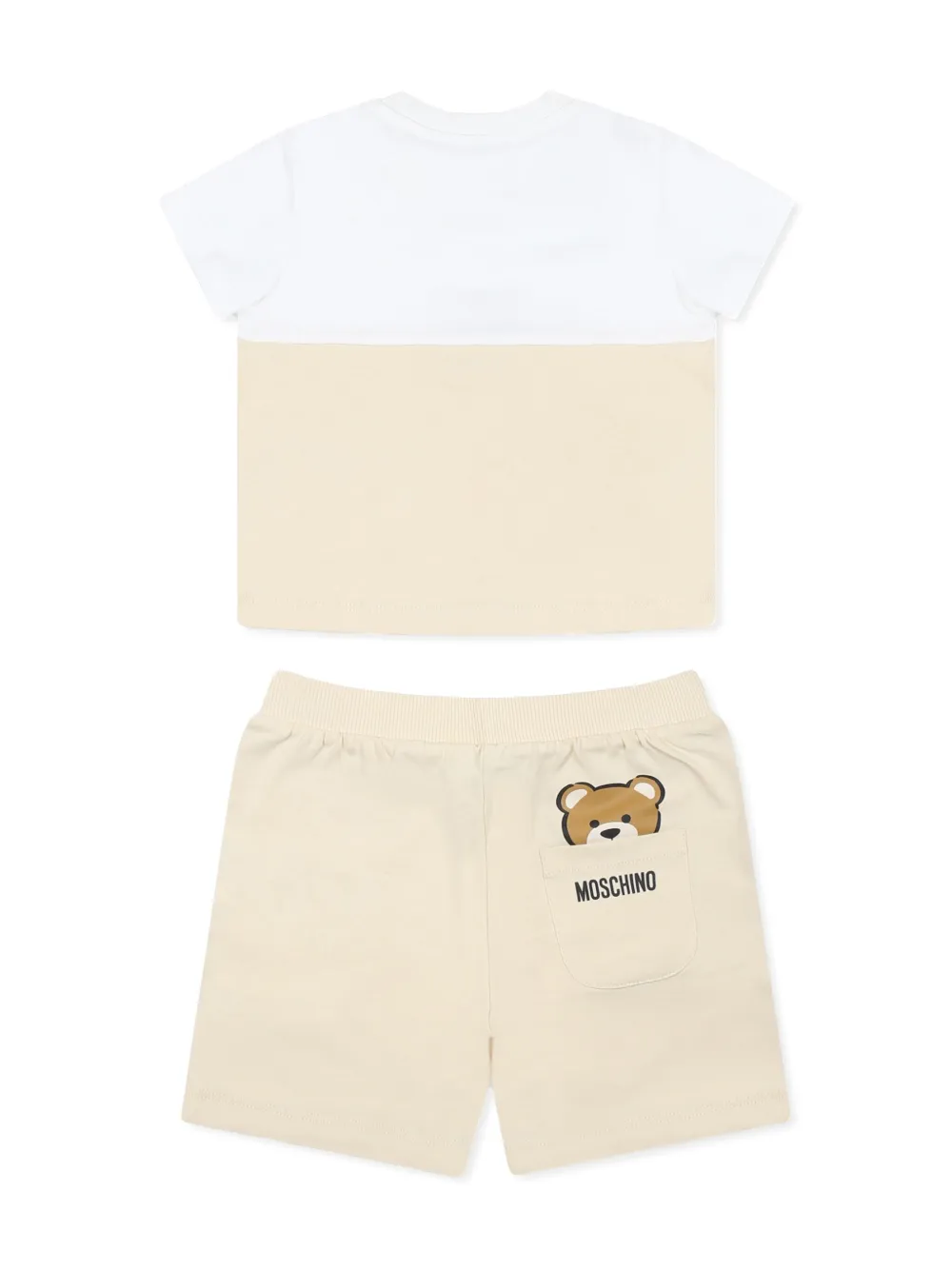 Moschino Kids Teddy Bear-motif shorts set - Beige