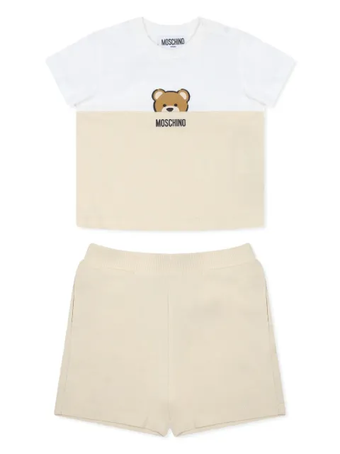 Moschino Kids shorts con motivo Teddy Bear