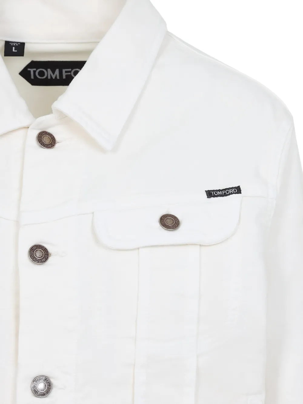 TOM FORD Katoenen jack Wit