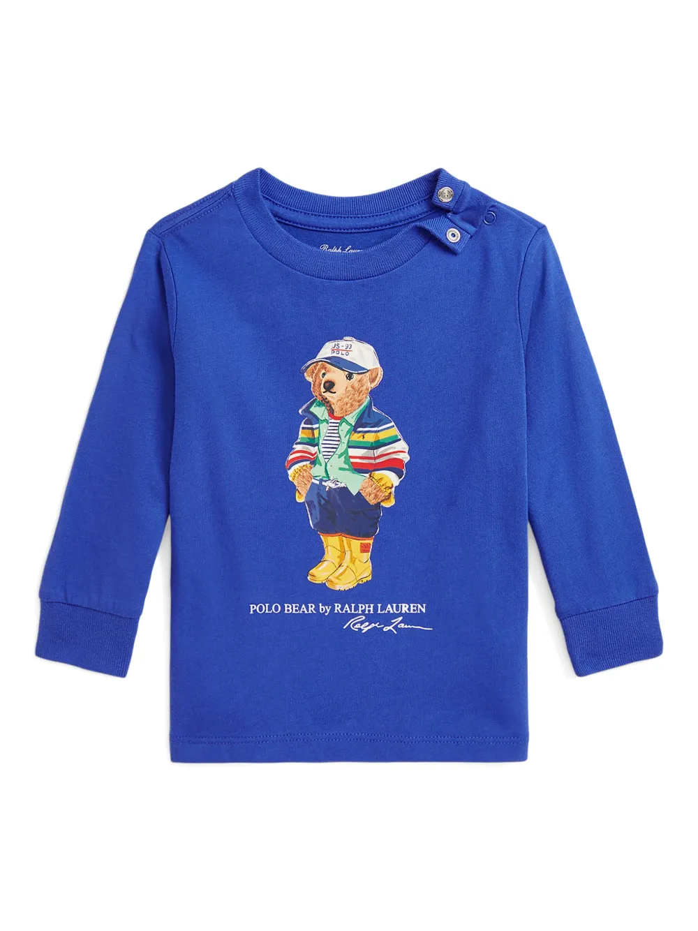 POLO RALPH LAUREN KIDS T-shirt met teddybeerprint Blauw