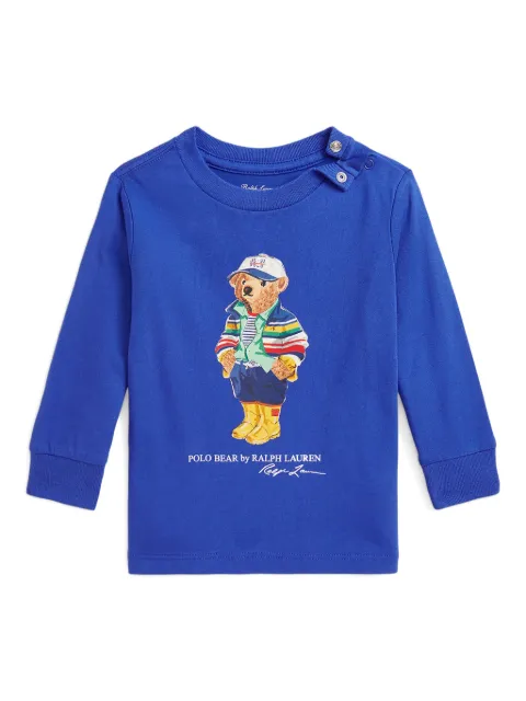 POLO RALPH LAUREN KIDS playera con motivo Polo Bear