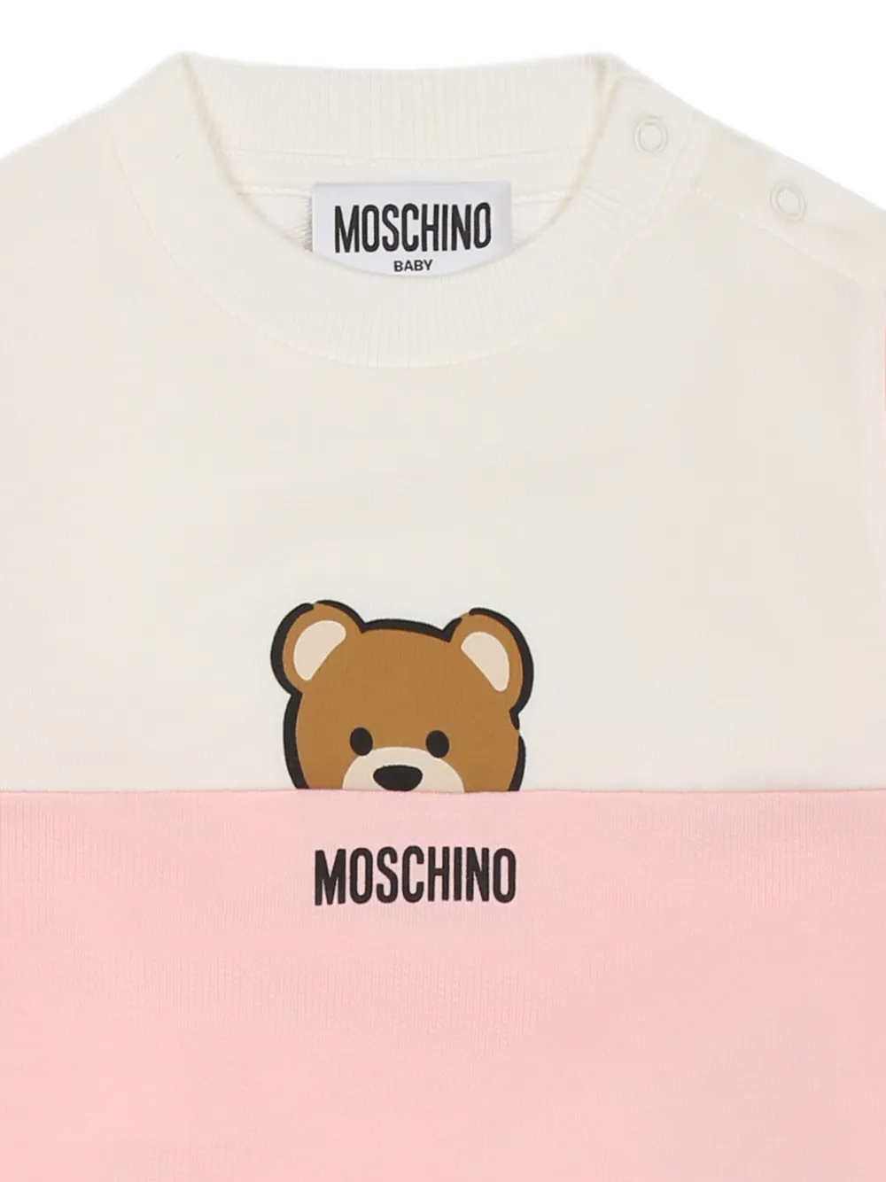 Moschino Kids Sweater met teddybeerprint Roze