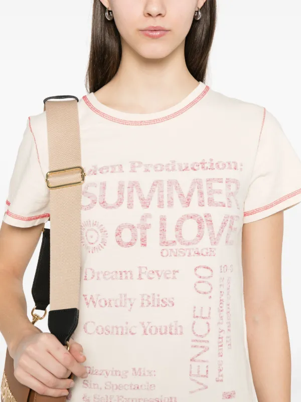 Tシャツ・カットソー GOLDEN GOOSE 'Doris' T-shirt Golden Goose Doris T-shirt | Neutrals | FARFETCH