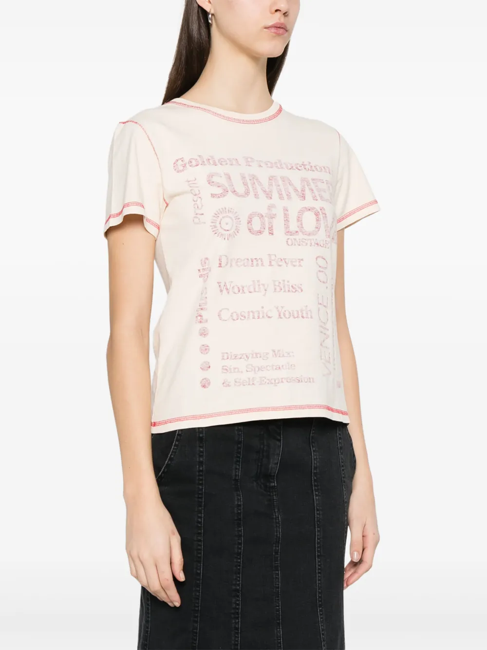 Golden Goose Doris T-shirt Beige