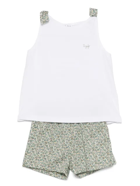 Il Gufo floral-print shorts set (set of two)