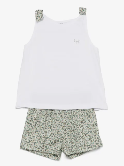 Il Gufo floral-print shorts set (set of two)