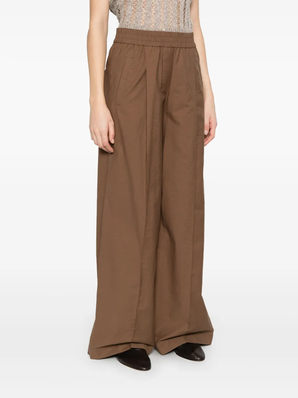 Brunello Cucinelli Palazzo broek Bruin