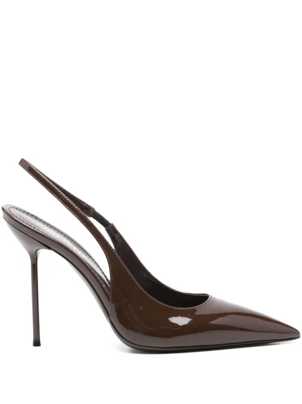 サンダル・ミュール PARIS TEXAS Dark brown leather Lidia pumps 28456219_57841247_600.jpg